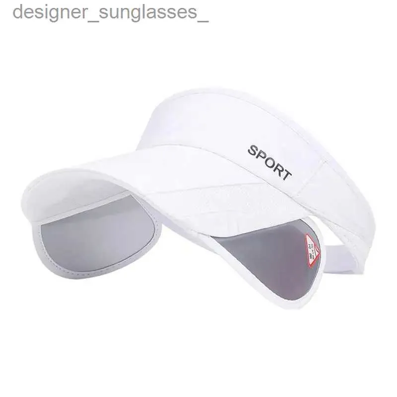 Visiere Sonnenblende Hut Große Pull Brim Sonnenschutz Hut Outdoor Schutz Hüte Für Tennis Golf Laufen Angeln Wandern Und JoggenL231219