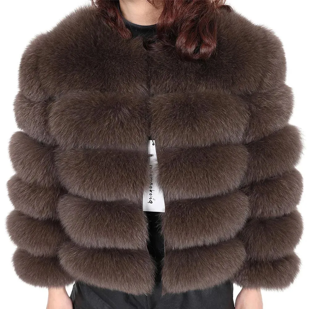 Fur Maomakong 2022 Donne invernali Nuovo stile Real Fox Coat Short Fashion Shopping Party Giacca Autumn e Winter Women's Abbigliamento da donna