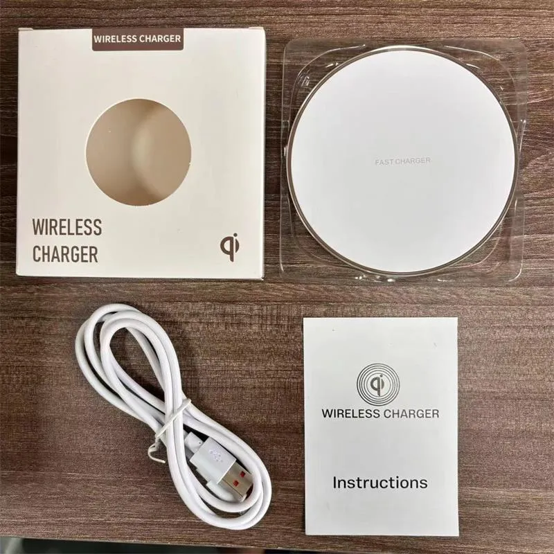 Qi Wireless Charger Pad 15W Schnelles kabelloses Laden für universelle kabellose Ladegeräte für iPhone-Mobiltelefone