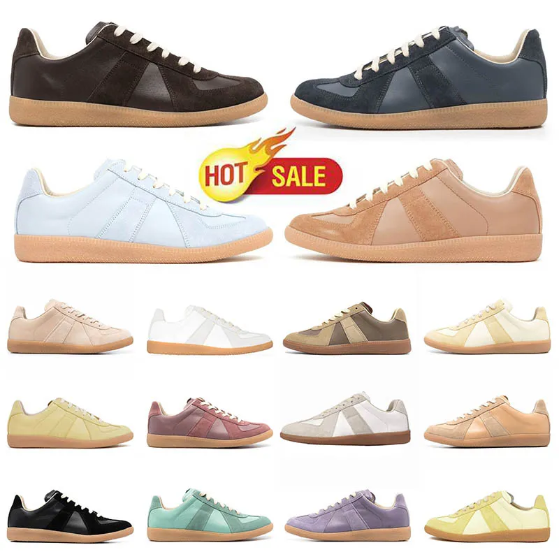 Maison Sneakers Schuhe Repliking MM6 Schnitt bester Qualität aus der Größe 12 Frauen Designer lässig Schuhe Maison Herren Trainer Orange Weiße Zapatos