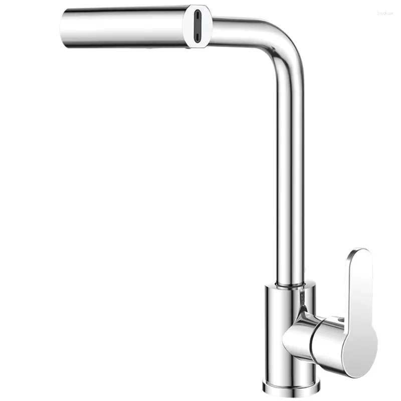 Rubinetti della cucina Rubinetto a 4 modalità Spruzzatore a cascata Rotazione a 360° Lavabo Miscelatore freddo da 1/2 pollice Lavello