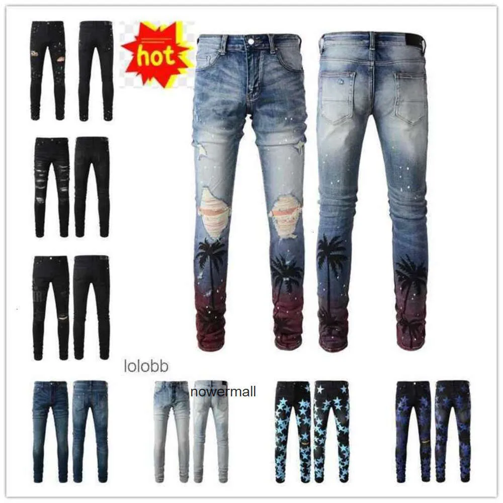 Holes New Designer amari Biker amiiri 2024 amirl Arrivals Mens Luxury amirlies Denim Jeans am Trousers Jean COOLGUY amis Pants Man imiri Clothing YFXZ