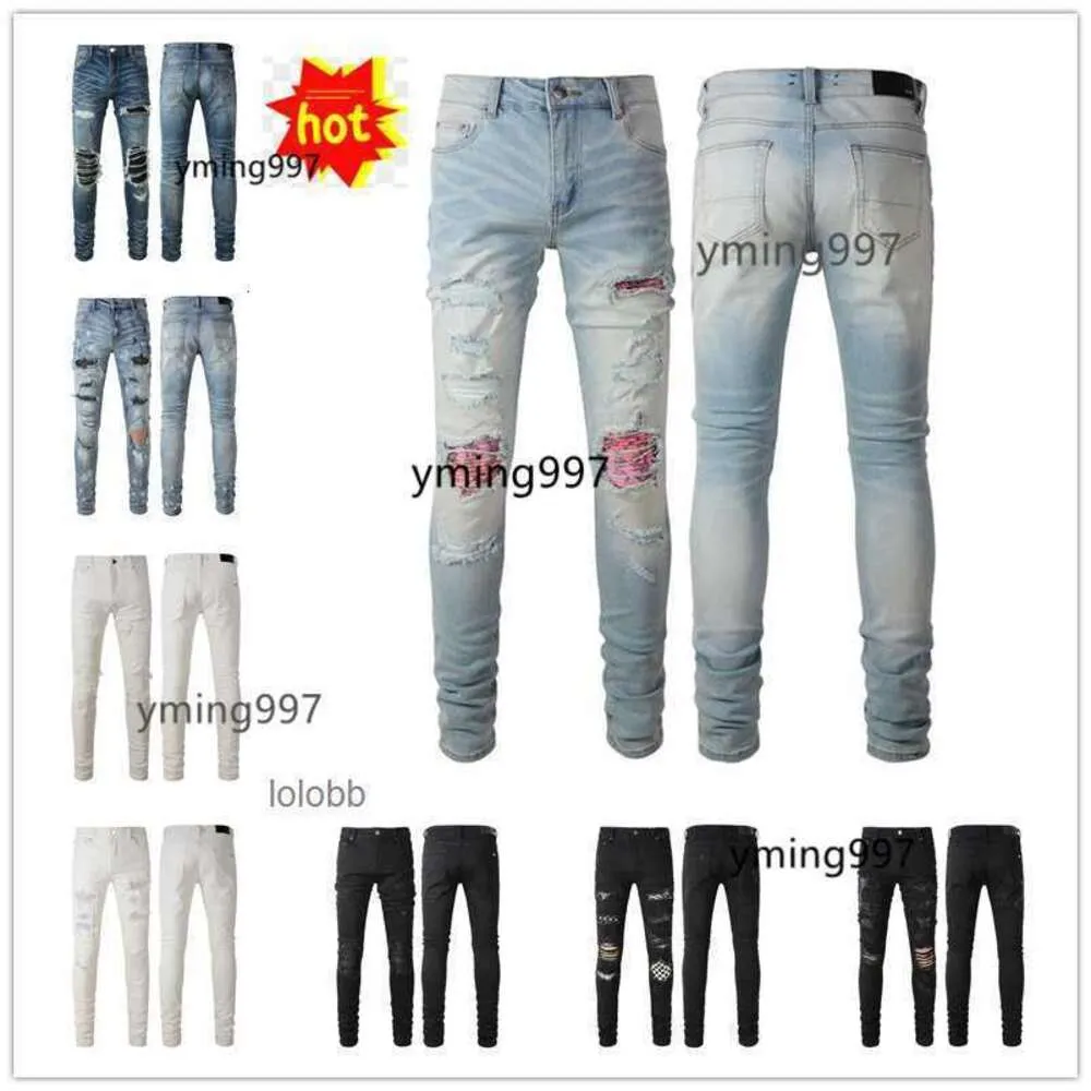 Holes Luxury 2023 Biker New Denim Arrivals Jean amari Man amirl Designer amirlies Jeans am Trousers amis COOLGUY imiri Pants amiiri Mens Clo 26A3