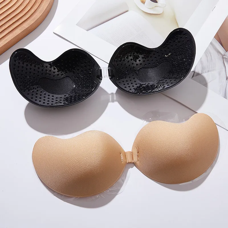 Bustier Adhésif Femme Push-up Sans Bretelles - En Dentelle, Réutilisable, Pour Robes Dos Nu, Mariage, Maillot De Bain