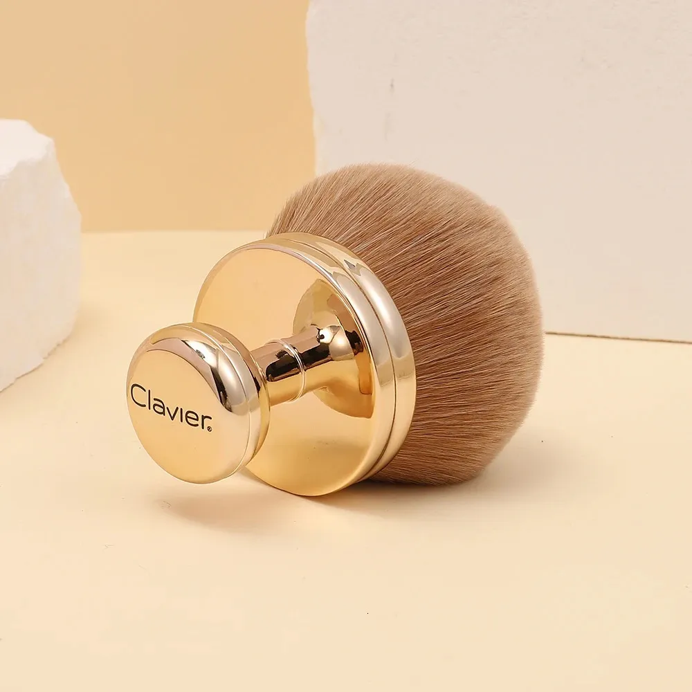 Makeup Brushes Multifunctional Pressed Powder Makeup Brush Natural Oversizes Highlighter Beauty Brushes Electroplated Handle Cosmetic Brush 231218