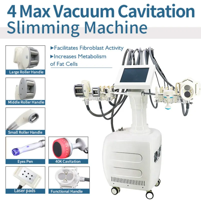 Lasermaskin Vakuumrullfett Minska lipo -lasermaskinens vikt Minska kroppshuden System ansiktslyftning