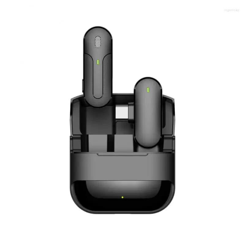 Microphones Wireless Lavalier Microphone Noise Cancelling Audio Video Recording For iPad Android Live Gaming Mic