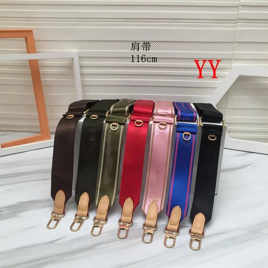 7 Colors Pink Black Green Blue Coffee Red Shoulder Straps for 3 Piece Set Bags Women Crossbody Bag Fabric Bag Parts Strap 202235Y