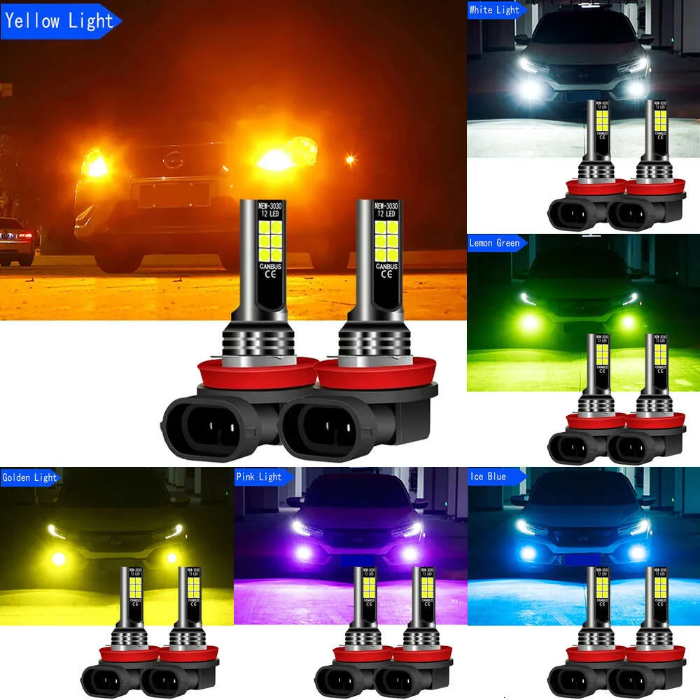 New Decorative Lights 2pcs Car LED Fog Light Bulb Auto Lamp H8 H11 H16 JP For Mazda 5 3 2 DE DH DL DJ 6 GH GJ CX-5 2011-2016 CX-7 2006-2014 CX-9 MX-5