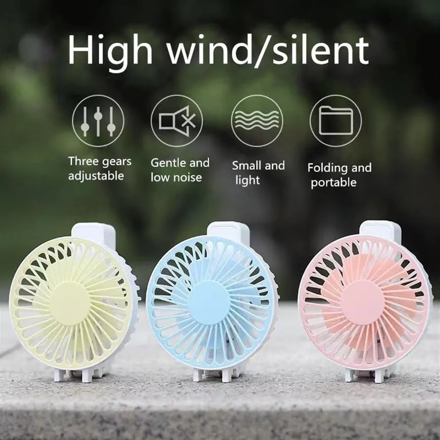 Cartoon Pocket Handheld Small Fans USB Mini-student Dormitory Desktop Bracket Fans Portablet Table Fan Air Conditioner222o