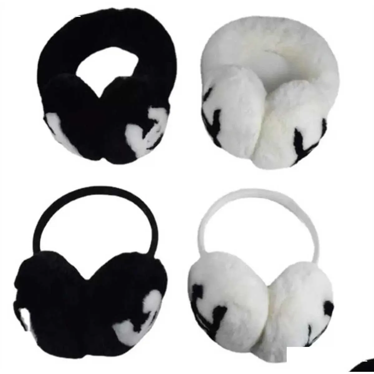 Cache-oreilles classique hiver cache-oreilles femme lapin polaire marque créateur de mode chaud peluche livraison accessoires chapeaux foulards gant Dhgnu
