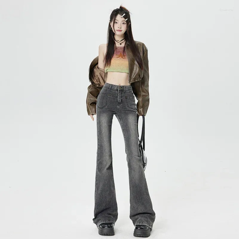 パンツ MIDAS 00s y2k flare damege denim pants Y2K Flare Pants For Women Low Rise Cargo Pants Retro