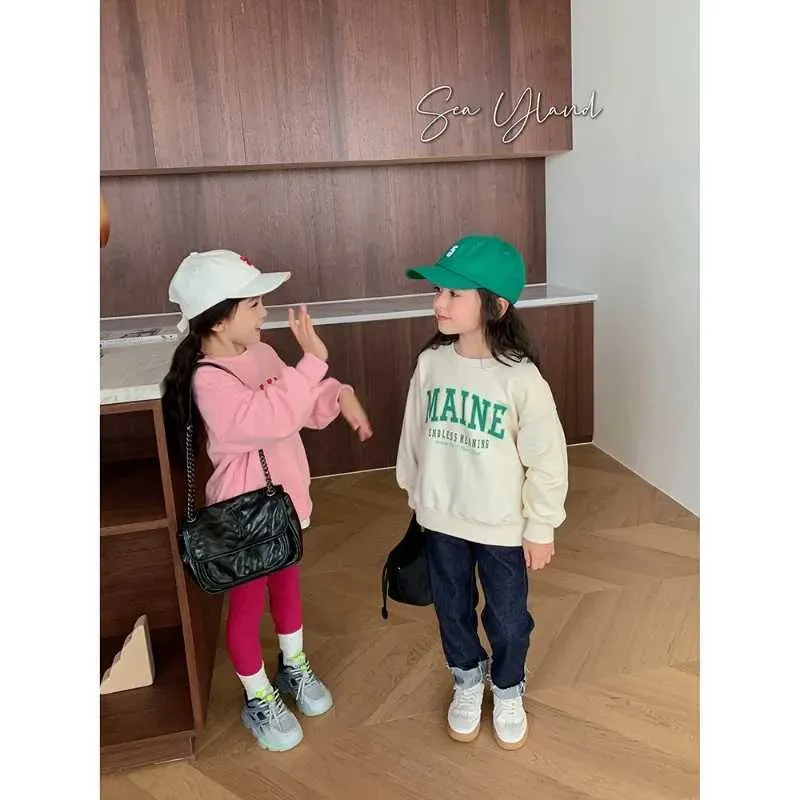 Trui Mode Meisjes Sweatshirts Herfst Nieuwe Kinderen T-shirts Met Lange Mouwen Cartoon Afdrukken O-hals Tops Baby Trendy Kleding Baby Jongens topsL2312155