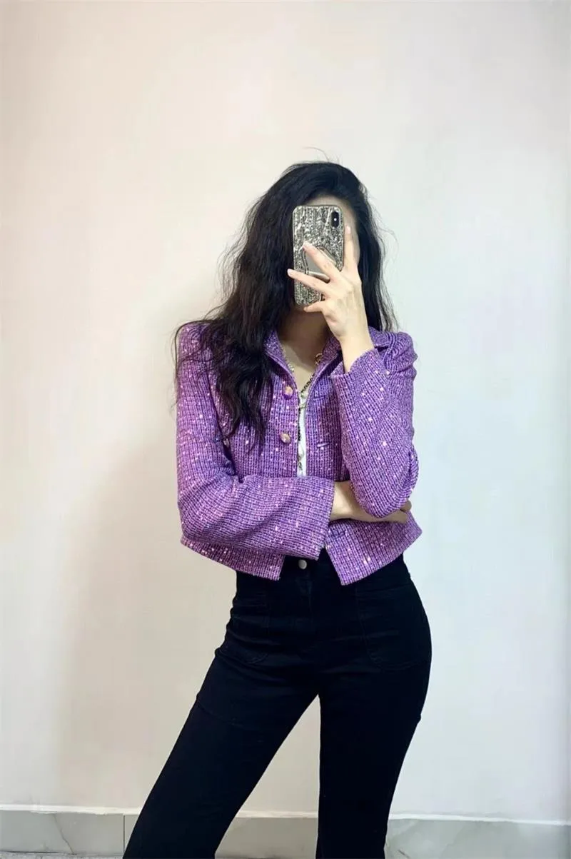 Purple sparkly jacket best sale