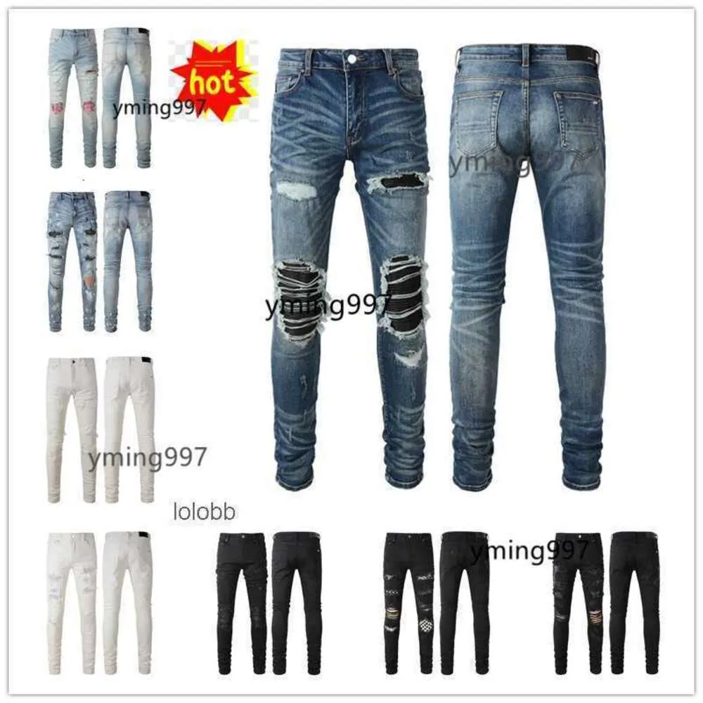 Holes Arrivals amari amirl amirlies am amis imiri amiiri Mens Luxury Designer Denim Jeans 2023 Trousers Jean COOLGUY Biker Pants Man New Clo 7FUB