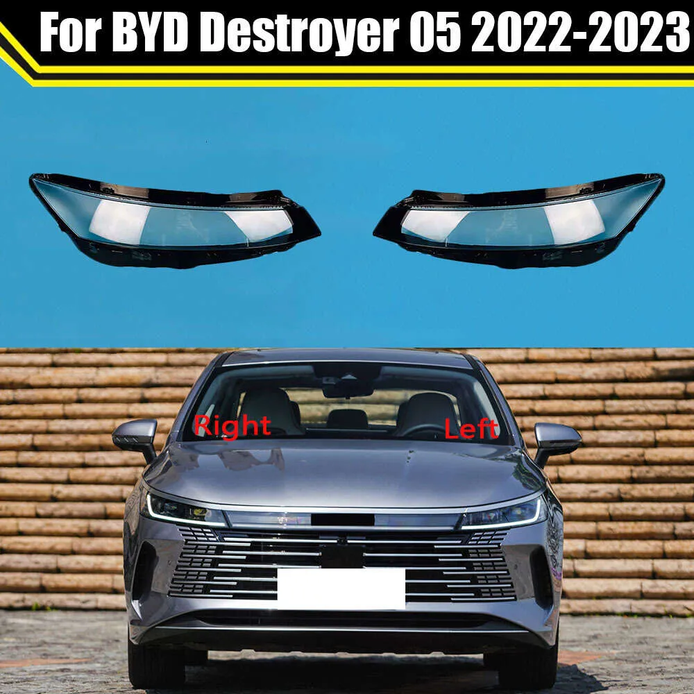 Anteriore Auto di Protezione Del Faro Obiettivo di Vetro Della Copertura Ombra Borsette Auto Trasparente Alloggiamento Della Luce Della Lampada per BYD Destroyer 05 2022 2023