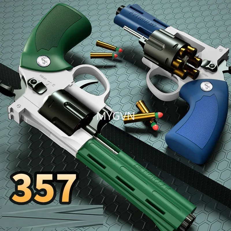 ZP5 Revolver Darts Blaster Plastic Pistool Schieten Armas Shell Uitwerpen Model Launcher voor Kinderen Volwassenen Jongens Verjaardagscadeautjes