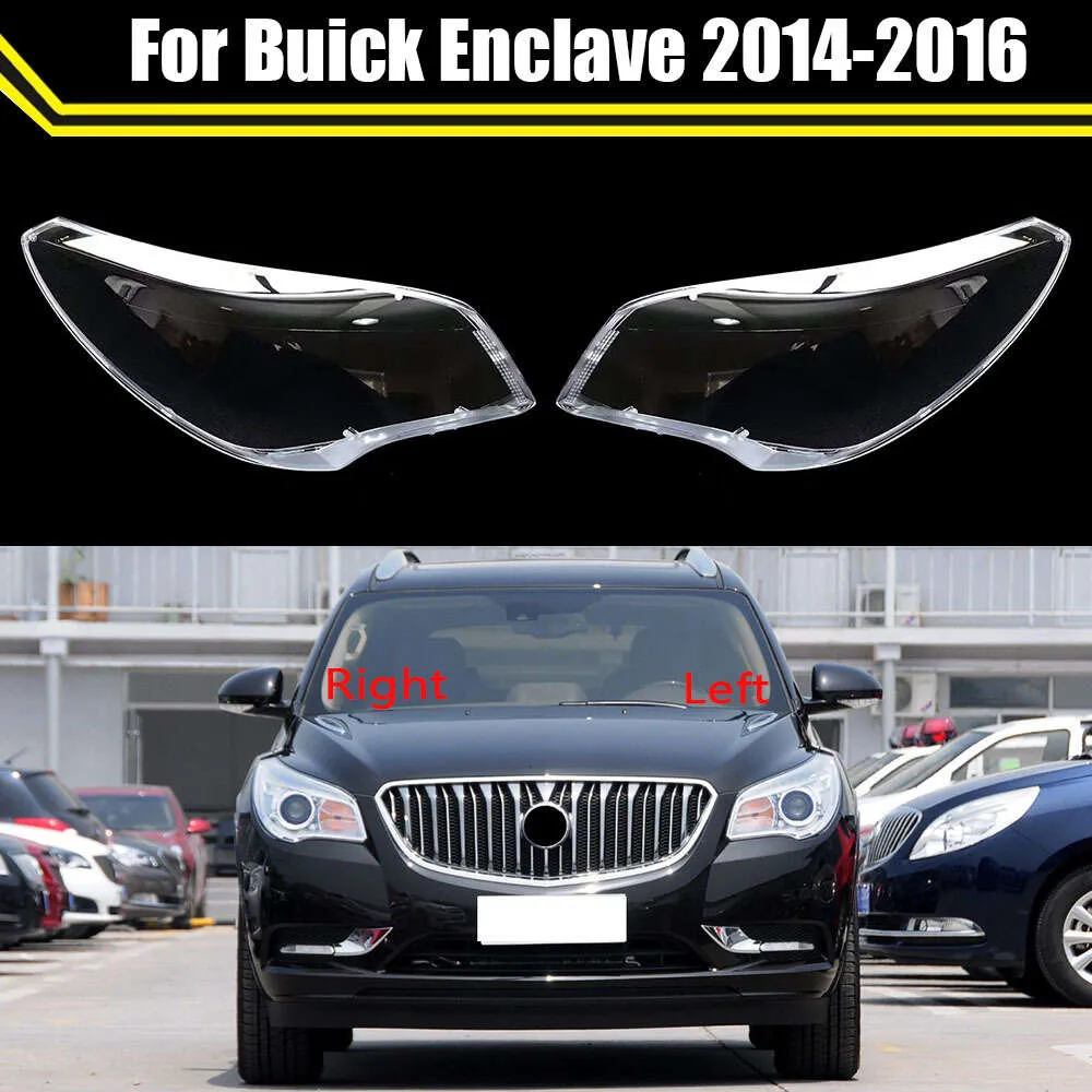 Чехол для фары для Buick Enclave 2014 2015 2016, крышка передней фары автомобиля, абажур, стеклянный чехол для лампы, колпачки, корпус фары