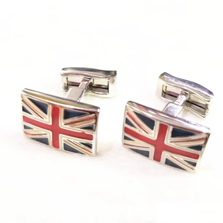 Cuff Link And Tie Clip Sets Men Cufflinks High Quality England Flag Garments Accessory 2 Pcs One Lot 2273 Drop Delivery Jewelry Cuffli Dhwzr