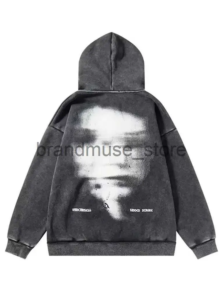 Kadın Ceketleri Grunge Emo Fermule Grafik Hoodie Sweatshirtler Büyük Boy Gotik Punk Koyu Mektup Gri Hoodies Kadın Hip Hop Street Giyin Gevşek Üstler J231219