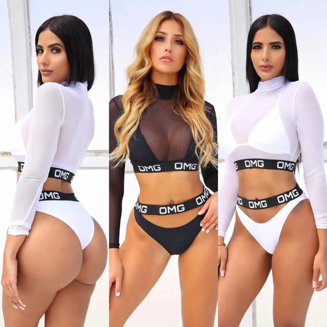 Set Newest Hot OMG Sexy Mesh Vest Women Bikini Set Swimwear Bathing  Beachwear Swimsuit Swimming Costumes From Youyiq3, $14.28 | DHgate.Com