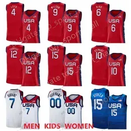 Basketball Jerseys Women US Basketball Summer 15 Brittney Griner Jersey 10 Breanna Stewart 4 Jewell Loyd 9 A`ja Wilson 6 Sue Bird 12 Diana Taurasi USA Red Men