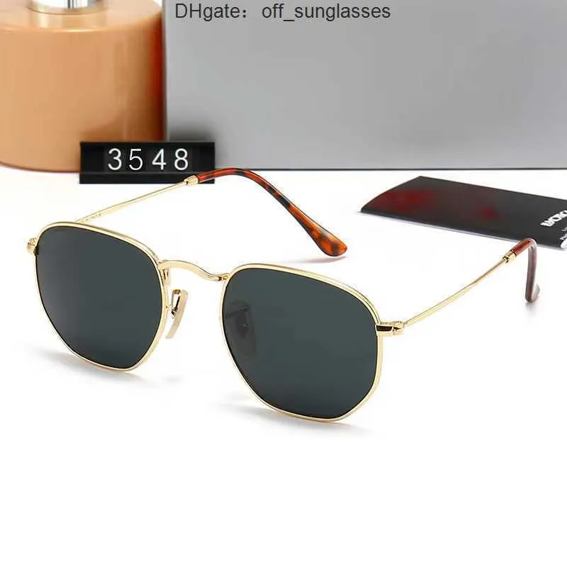 Men Classic Brand Retro Femmes Lunettes de soleil 2024 Interdiction des lunettes de créateurs 3538 Bands Metal Frame Designers Ray Sun Grasses Femme With Box Glass Lenses