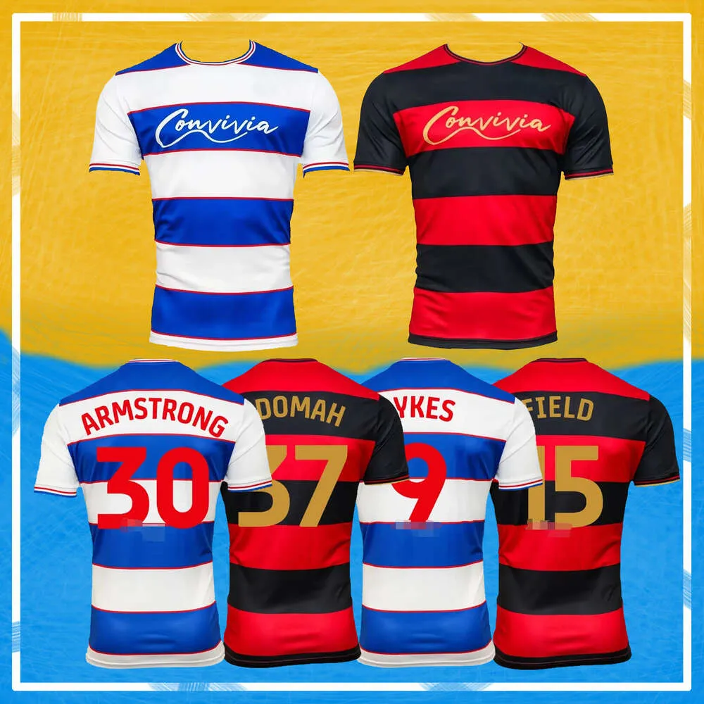 23 24 Maillots de football Queens Park Rangers 2023 2024 à domicile QPR Bobby Zamora QPR Maillots de football C.Willock L.Dykes T.Roberts A.Adomah M.Bonne Maillot de football pour hommes