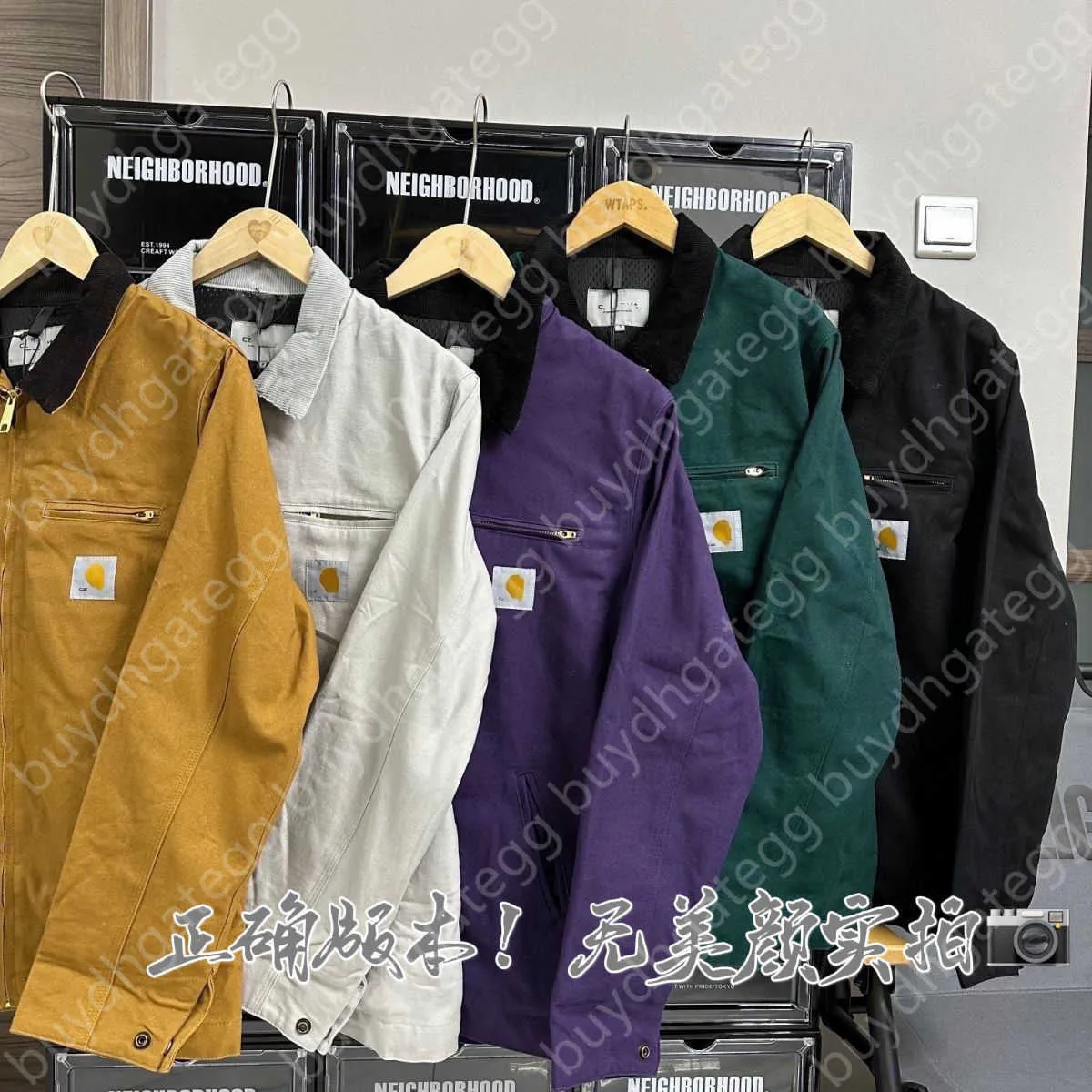 Marca di moda per giacca da uomo Carhart J97 Carhatjackets Jackets versione "Original Carthart Workwear Detroit Canvas Canna esterna ispessita 4sot
