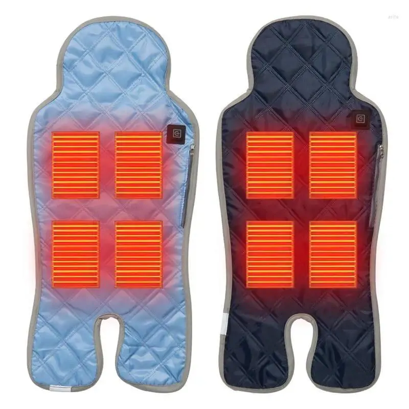Tapis hiver universel poussette coussin chauffant USB rechargeable chaud sûr multifonctionnel adapté aux fournitures de chaise de salle à manger pour bébé