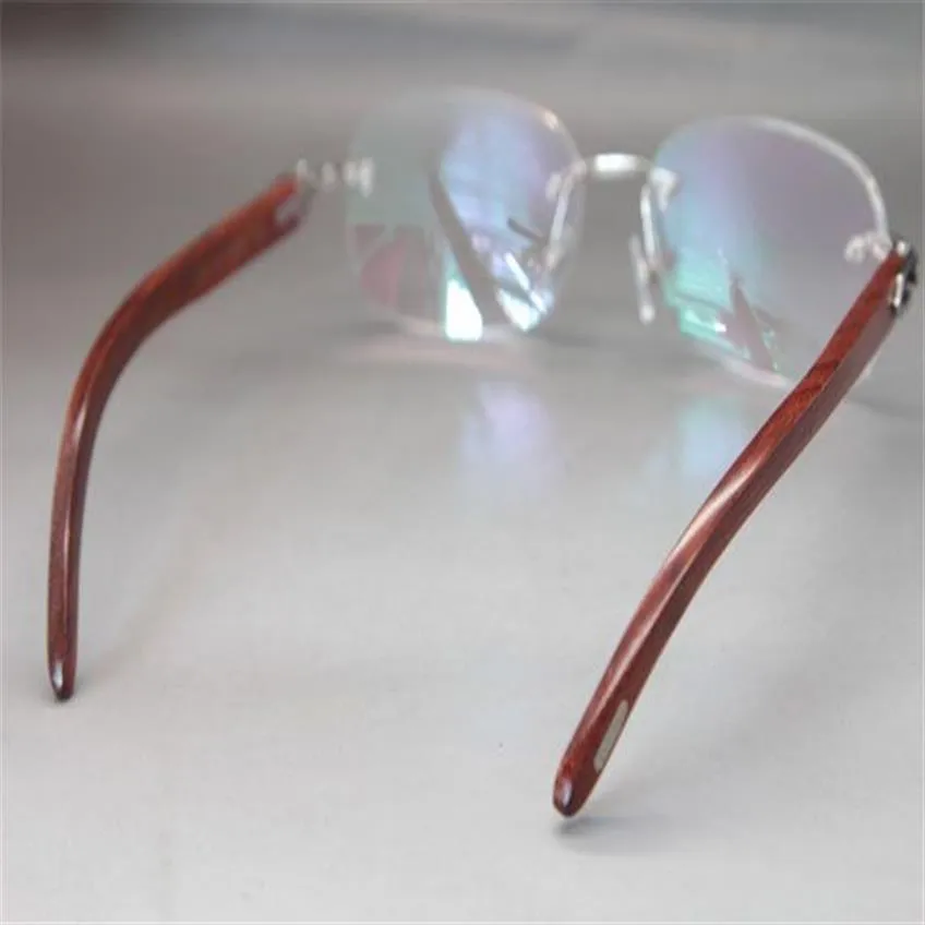 Whole- Gold Wood 8200757 Eyeglasses designer glasses frames women Decor Wood frame Frame Size 56-18-135mm2683