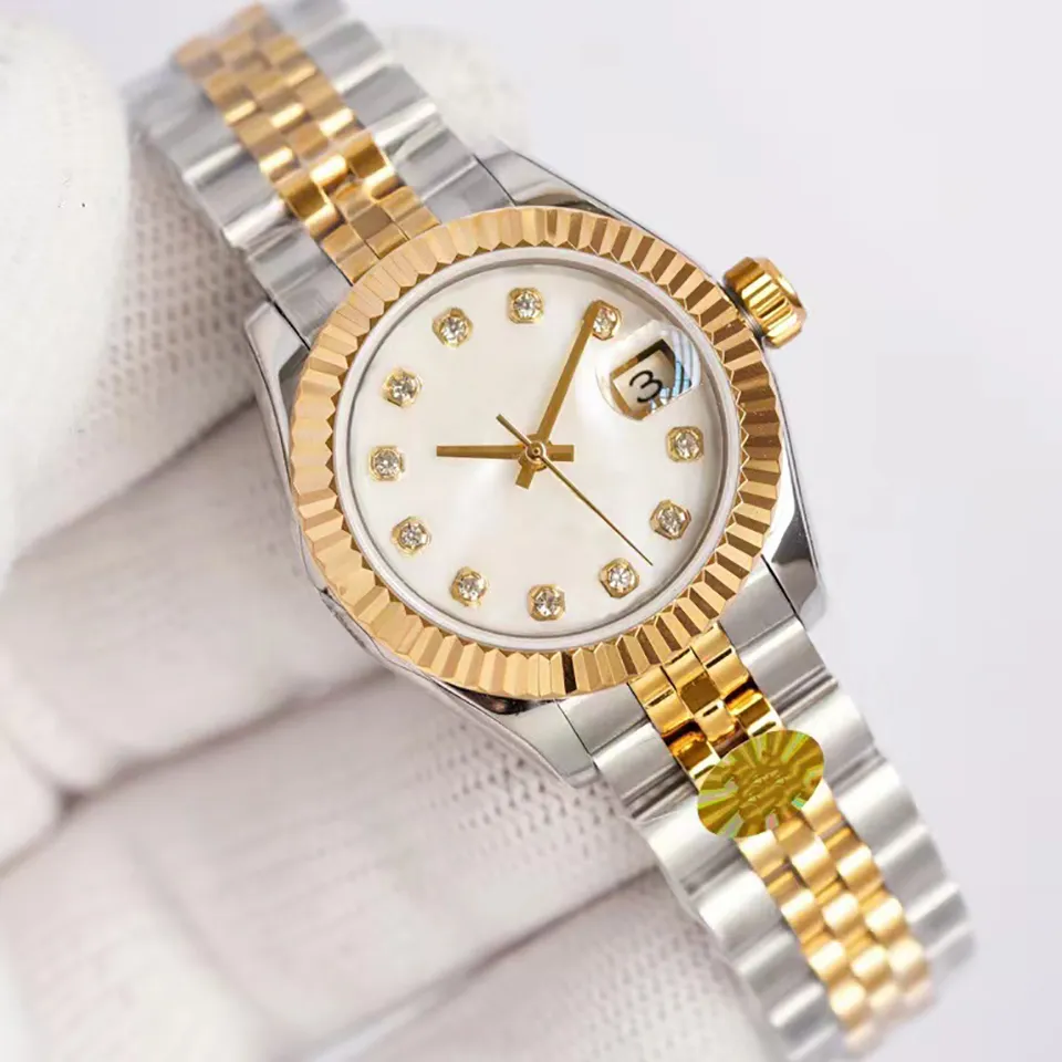 Mulheres automáticas assistir 31mm aço inoxidável completo estilo clássico safira relógio de pulso designer senhoras relógio orologio uomo relógios de alta qualidade montre de luxe