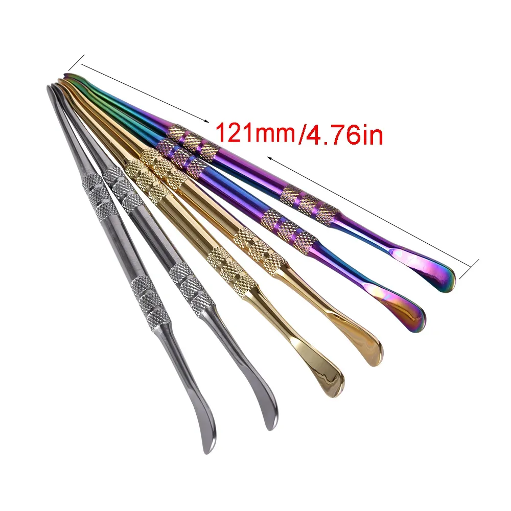 OEM logo Wax atomizer pen Gold Silver Rainbow colors Dab ceramic nail dabber tool colorful Dabber tool dry herb vaporizer tools pack by clear plastic tube