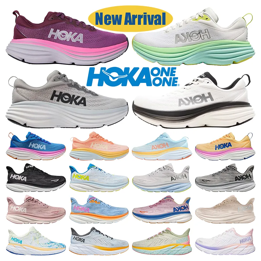 Hoka Bondi 8 Designer Running Shoes Clifton 8 9 Shock Free People Lanc de Blanc Fiesta Summer Song Hoka واحد