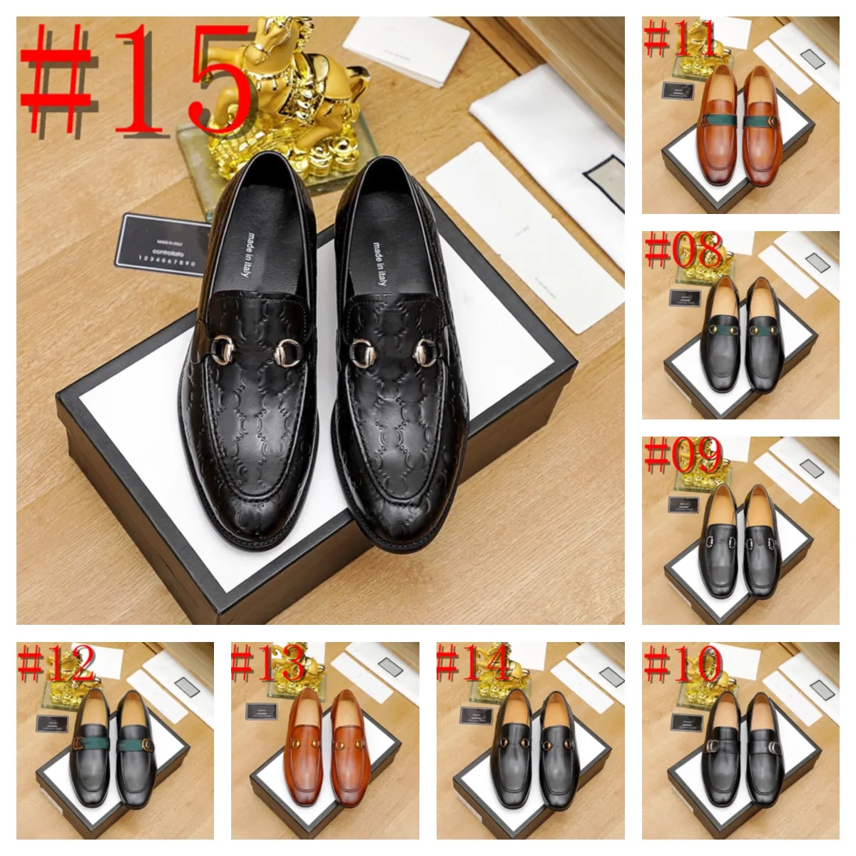 24medel Black Designer Laiders Men Flock Shoes Business Blue Breatable-On Solid Solid Shoes Handmade Free Size 38-46