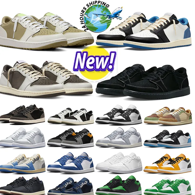 Basketball Sport Chaussures pour hommes Femmes Inverse Mocha Black Phantom Olive Panda Black Ciment Out the Mud Green Outdoors Trainers Sneakers