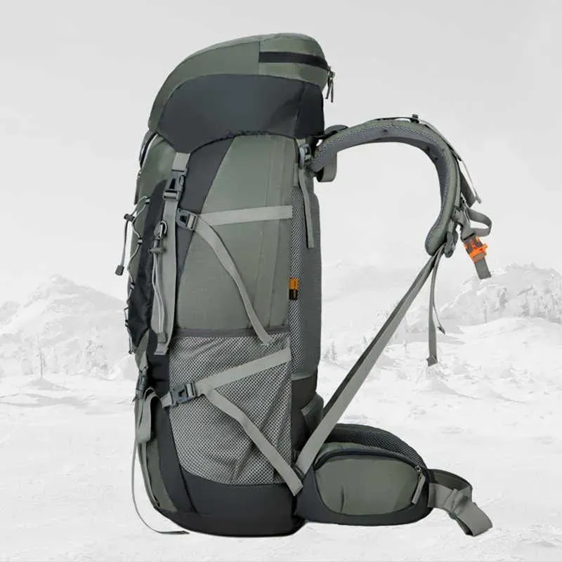 Sacs Nouveau 75L grande capacité escalade sac à dos sac de Sport étanche voyage sac à dos Camping randonnée Trekking sac à dos Molle sac extérieur Y