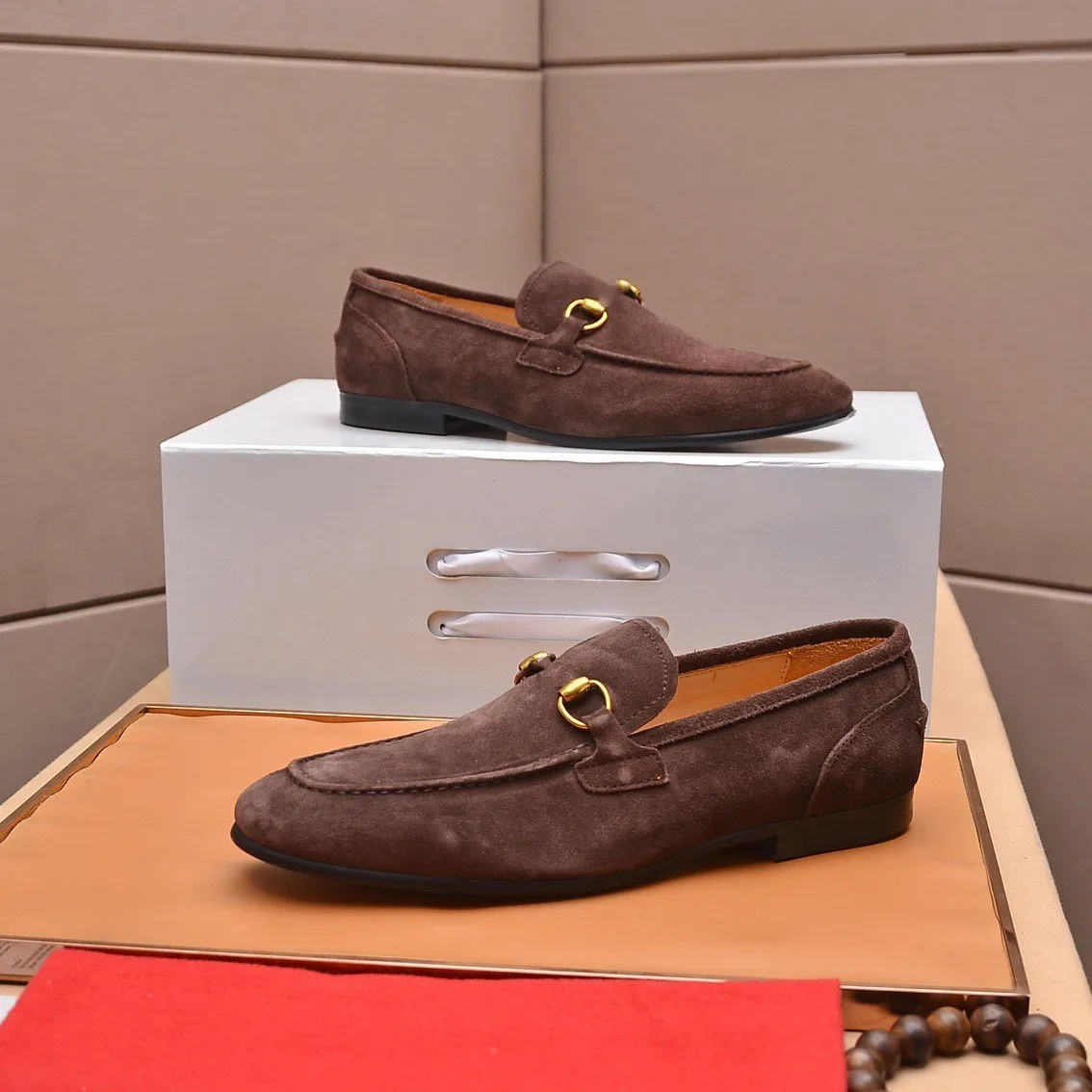 25Model Leather Men Formal Shoes Luxury Brand 2023 Men's Loafers Designer Dress Moccasins Breathable Italian Black Wedding Shoes Plus Size 38-45
