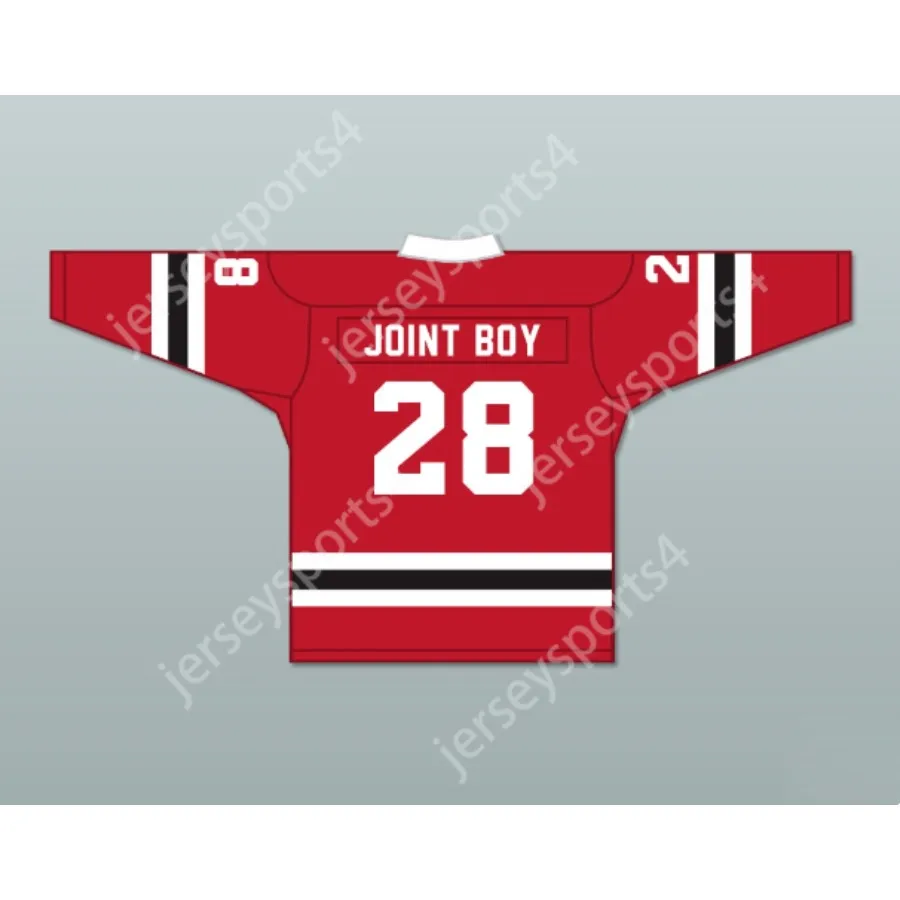 Personalizado JOINT BOY 28 LETTERKENNY IRISH RED ALTERNATIVO JERSEY DE HOCKEY NUEVO Top cosido S-M-L-XL-XXL-3XL-4XL-5XL-6XL