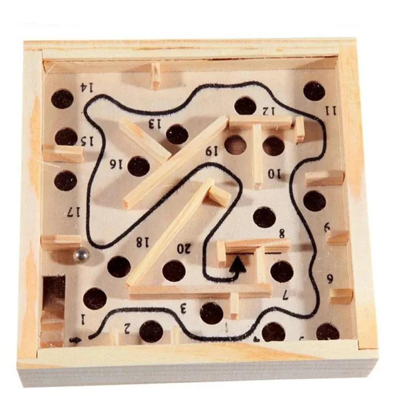 Hililand jeu de labyrinthe en bois Le jeu de labyrinthe de table de Hililand jeu de labyrinthe en bois Le jeu de labyrinthe de table de