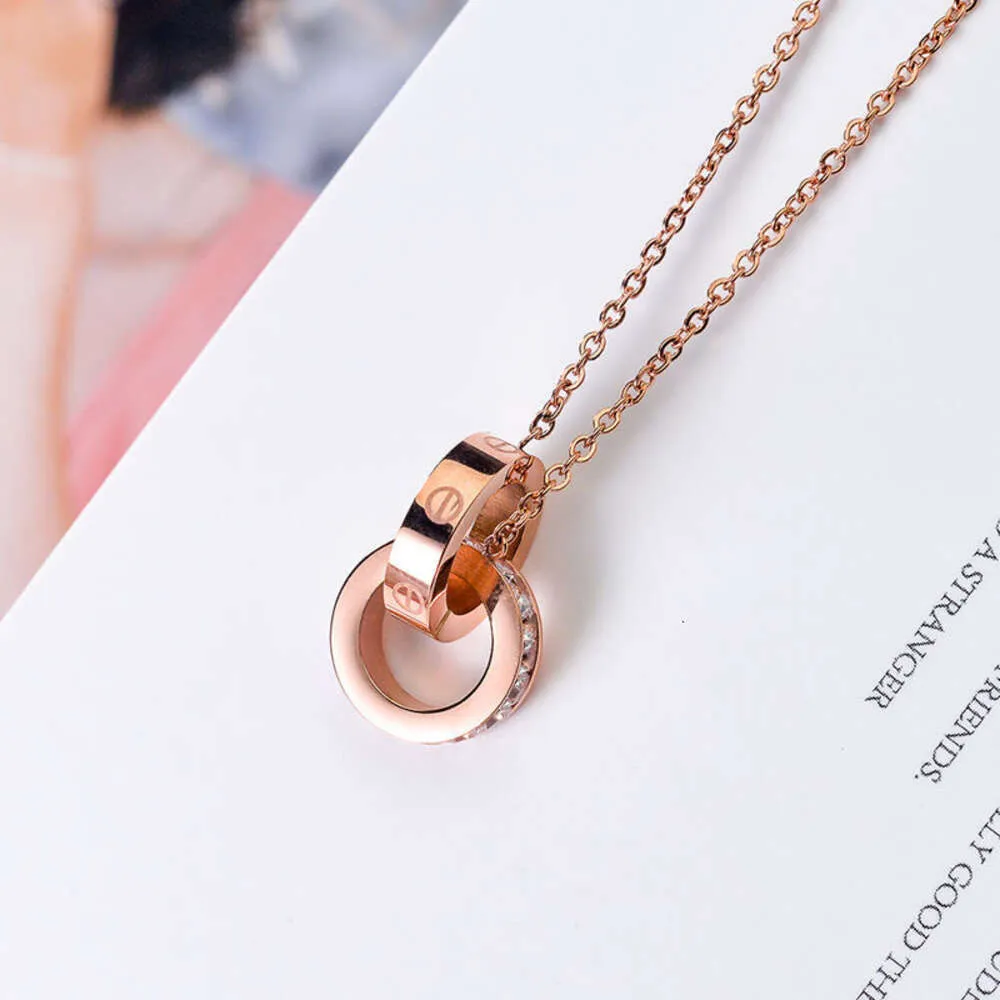 Classic Designer Bracelet Classic Titanium Steel Ladies Necklace Simple Rose Gold Mesh Red Collar Chain Korean Series Colourful Gold Necklace Gift