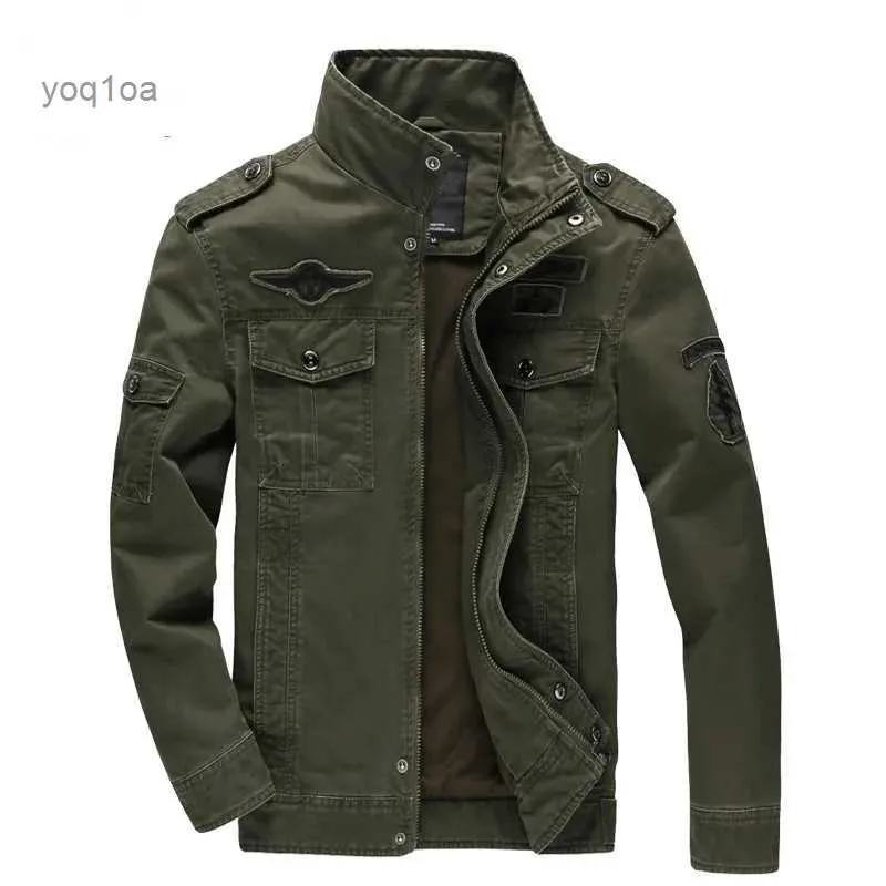 Giubbotti da uomo Nuovo 2023 Casual Army Military Jacket Uomo Plus Size M-6XL Jaqueta masculina Air force one Primavera Autunno Cargo Mens Giubbotti CoatL231026