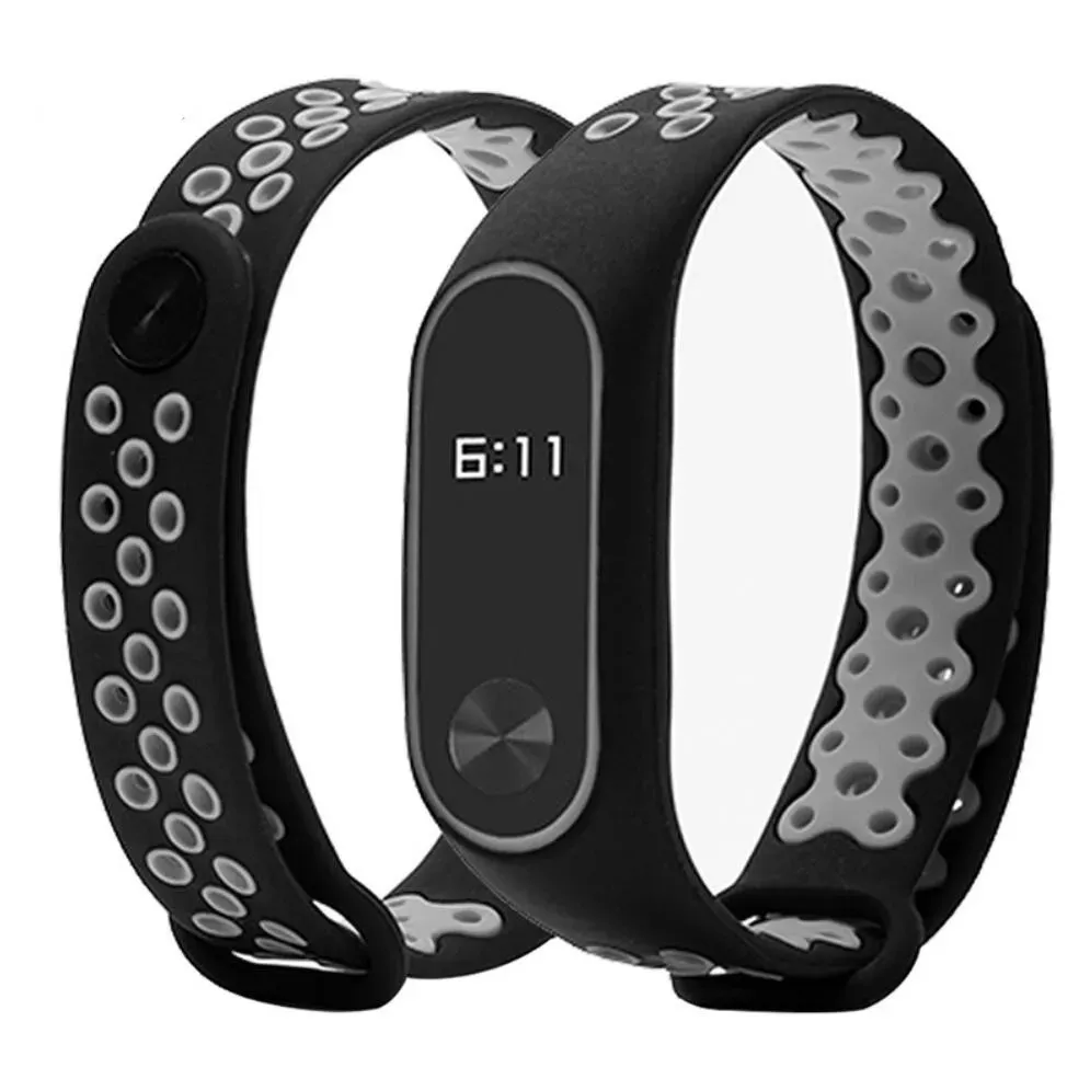 for Miband2 Sports Wristband Straps Breathable TPU Soft WatchBand for Xiaomi Miband 2