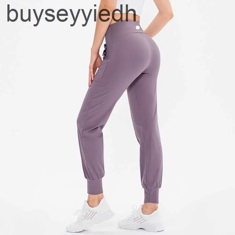 Lululemens Donna Donna Yoga Nono Pantaloni da Corsa Fitness Jogging Morbido Vita Alta Elastico Casual da Jogging 5 Colori