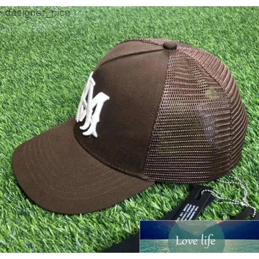 Trucker Hat Ball Botton Canvas Tennis Cap Teenagers Caps Baseball Hat Hat szczyt Wygodne oddychanie Hats6934359 AMI amiries amiiri 3an2