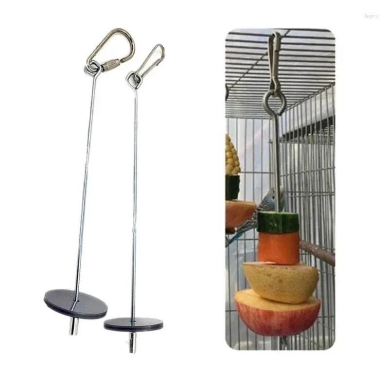 Otros suministros para pájaros Loros Pájaros Soporte para alimentos Pet Acero inoxidable Fruta Lanza Palo Vegetal Pincho Alimentador Forrajeo Juguetes Metal