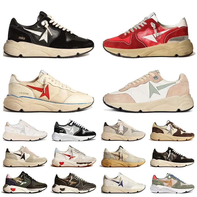 golden goose sneakers Designer Casual Shoes Running Sole Sneaker Leather Suede Upper Ivory Star Glitter Italy Brand【code ：L】Runners Trainers