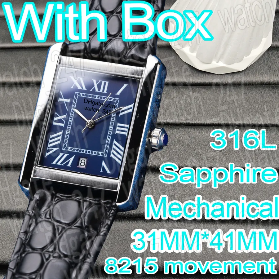 Luxury Automatic Watches Men Designer Date Mechanical Watch Diamonds 8215 Movement Watches Sapphire 316l Rostfritt stål Vattentät superclone -klocka