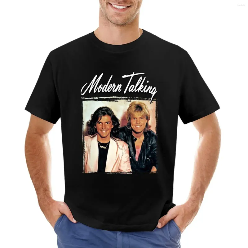 Erkek Tişörtleri Vintage Modern Talking T-Shirt Grafik Gömlek Plus Boyut Üstleri Büyük Boy Kıyafetler