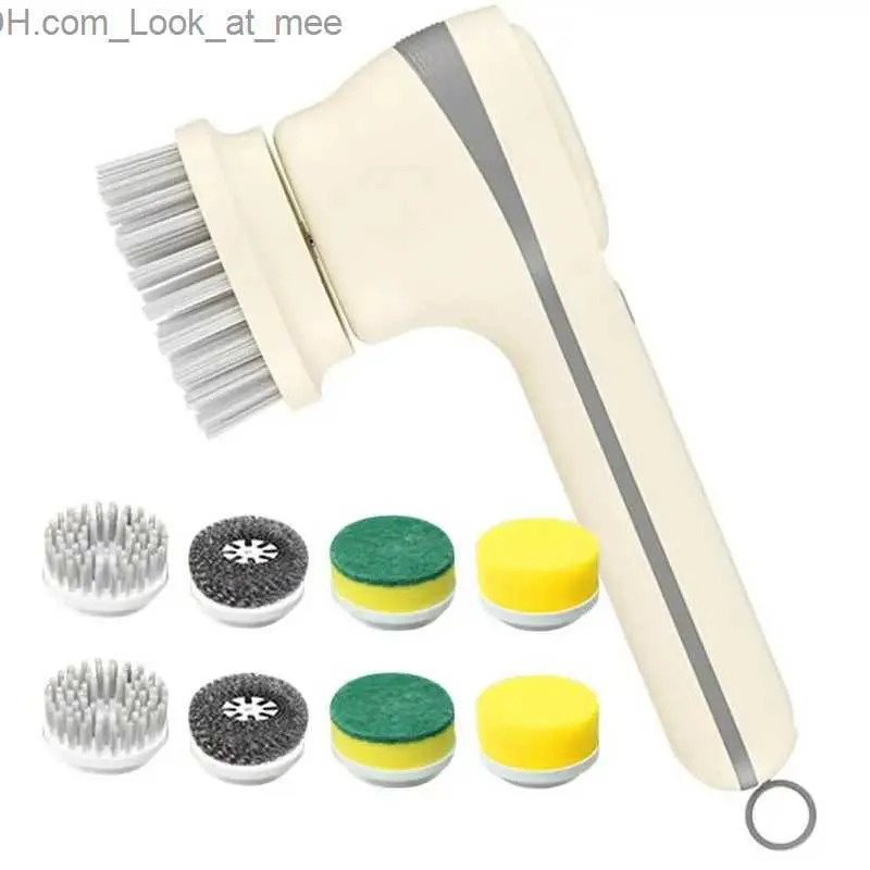 Temizleme Fırçaları Kablosuz Scrubber Elektrik Güç Scrub Fırçası Güçlü Scrub Fırçası 4 Temizlik Başlığı ile Ayarlanabilir Kablosuz Duş İnatçı Q231220